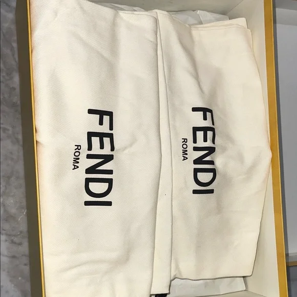 Fendi Men's Black and Brown Monogram Loafers - Picture 9 of 10